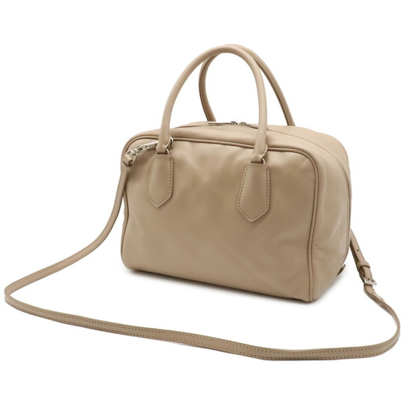 Prada Soft Cameo Shoulder Tan Bag Calf Pink Inside - Picture 1 of 9